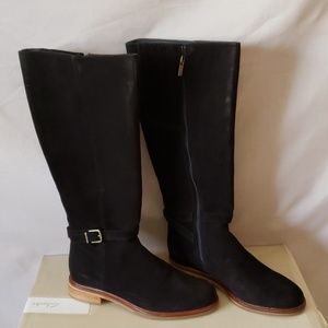 New Clarks Clarksdale  Dark Brown Suede tall boot